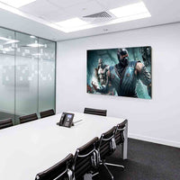 Mortal Combat Kratos Leinwandbild / LaraArt Bilder / Leinwand Bild + Mehrfarb...