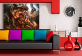 God of war Leinwandbild / AK Art Bilder / Mehrfarbig + Kunstdruck Wandbild TOP