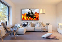 Hubschrauber Game Leinwandbild AK Art Bilder Mehrfarbig Wandbild TOP Geschenkide