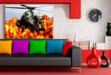 Hubschrauber Game Leinwandbild AK Art Bilder Mehrfarbig Wandbild TOP Geschenkide