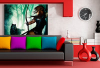 Tomb Raider Lara Croft Art Leinwandbild AK Art Bilder Mehrfarbig Wandbild TOP