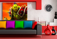 Warcraft WoW Thrall Ork Leinwandbild AK Art Studio Wanddeko Wandbild