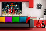 Happy Halloween Holiday Vampir Leinwandbild AK Art Bilder Wanddeko Wandbild XXL