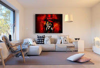 Halloween VAN HELLSING Alucard Rot Leinwandbild AK Art Bilder Wanddeko Wandbild