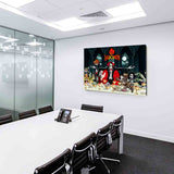 Happy Halloween Holiday Vampir Leinwandbild AK Art Bilder Wanddeko Wandbild XXL