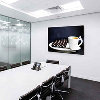 Kaffe & Kekse Leinwandbild AK Art Bilder Mehrfarbig Wandbild Kunstdruck TOP XXL