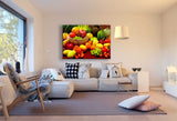 Früchte & Gemüse Leinwandbild LaraArt Bilder Mehrfarbig Wandbild