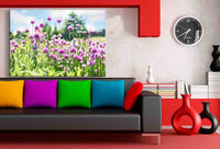 Lauch Sommer Wiese Leinwandbild AK Art Bilder Mehrfarbig Kunstdruck Wandbild