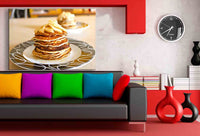 Pfannkuchen Viel Butter Leinwandbild AK Art Bilder Mehrfarbig Kunstdruck TOP XXL