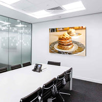 Pfannkuchen Viel Butter Leinwandbild AK Art Bilder Mehrfarbig Kunstdruck TOP XXL