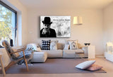 Charlie Chaplin Leinwandbild AK Art Bilder Mehrfarbig Wandbild Kunstdruck TOP