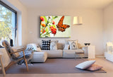 Schmetterling Leinwandbild AK Art Bilder Mehrfarbig Wandbild Kunstdruck TOP XXL