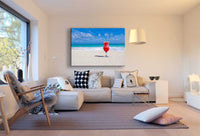 Strand Urlaub Cocktail Leinwandbild AK Art Bilder Mehrfarbig Kunstdruck Wandbild