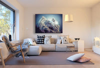 Wolken Planet Blau Leinwandbild AK Art Bilder Mehrfarbig Kunstdruck XXL Wandbild
