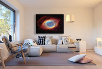 Rotes Auge Galaxie Leinwandbild AK Art Bilder Mehrfarbig Kunstdruck XXL Wandbild