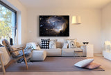 Galaxie Nebel AK ART Kunstdruck Leinwandbilder Mehrfahrbig Wandbild Wanddeko XXL