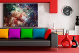 Galaxie Weltraum Leinwandbild AK Art Bilder Mehrfarbig Wandbild Kunstdruck XXL