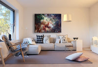 Galaxie Weltraum Leinwandbild AK Art Bilder Mehrfarbig Wandbild Kunstdruck XXL