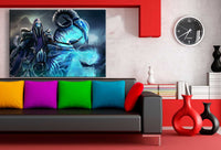 Abbadon Dota 2 Leinwandbild AK ART Kunstdruck Mehrfahrbig Wandbild Wanddeko XXL