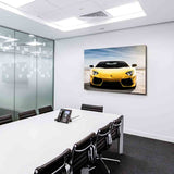 Lamborghini Gelb Auto Leinwandbild AK ART Kunstdruck Mehrfarbig Wandbild Wanddeko XXL