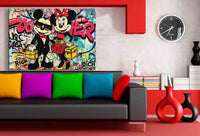 TOGETHER RICH – Pop-Art Leinwandbild im Mickey-Stil für Power-Couples | AK ART