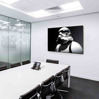 Star Wars Stormtrooper S/W Leinwandbild AK ART Kunstdruck Wandbild Wanddeko XXl