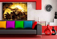 World of Warcraft Mists of Pandaria Leinwandbild AK ART Kunstdruck Wandbild XXL