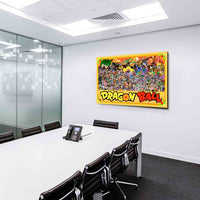 Dragonball Charaktere Leinwandbild AK ART Kunstdruck Wandbild Wanddeko TOP XXL