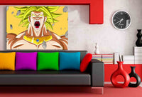 Broly Dragonball Super Leinwandbild AK ART Kunstdruck Wandbild Mehrfarbig FANART