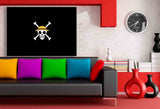 One Piece Piraten Flagge Ruffy Leinwandbild AK ART Kunstdruck Wandbild Wanddeko