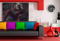 Deadpool Bang! Leinwandbild AK ART Kunstdruck Wandbild Wanddeko Mehrfarbig XXL