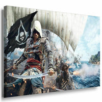 Assassins Creed Pirat Schiff Leinwandbild AK ART Leinwand Bild TOP Geschenk