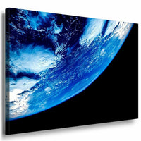 Erde Weltraum Leinwandbild AK Art Bilder Kunstdruck XXL Mehrfarbig Wandbild TOP