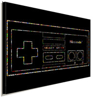 Nintendo Controller II Leinwandbild AK ART Kunstdruck Wandbild Wanddeko TOP XXL