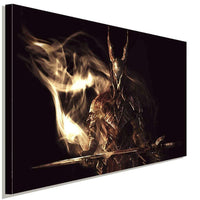 Dark Souls Kampfer Sepia AK Art Bilder Premium Kunstdruck Leinwandbild Wandbild