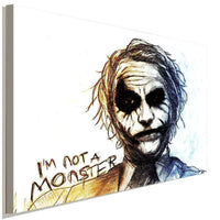 Joker Monster Art Leinwandbild AK Art Bilder Wanddeko Wandbild Kunstdruck XXL