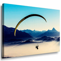Fallschirmspringer Leinwandbild AK Art Bilder Mehrfarbig Wandbild Kunstdruck