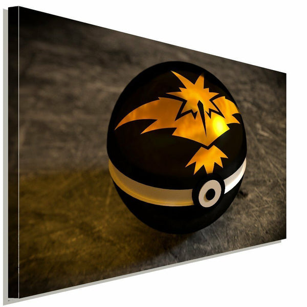 Pokemon GO Pokaball Black Leinwandbild AK Art Studio Wanddeko Wandbild Geschenk