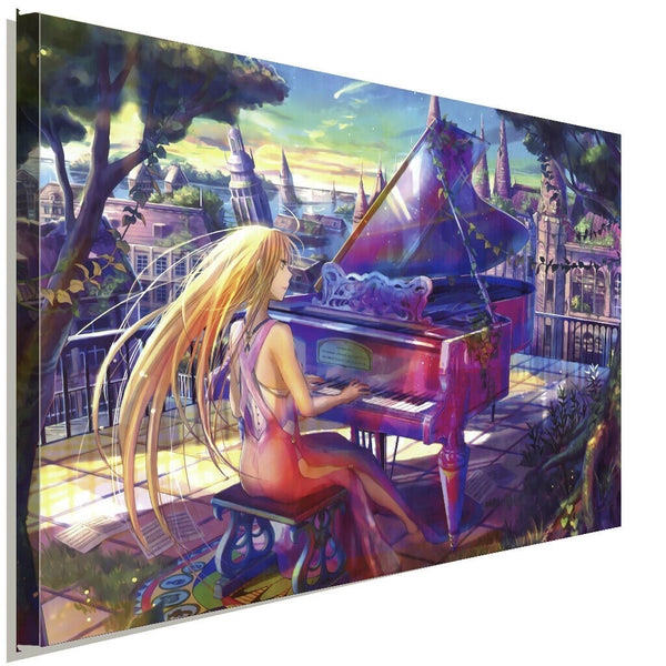 Anime Shigatsu Leinwandbild AK ART Kunstdruck Mehrfarbig Wandbild Wanddeko XXL