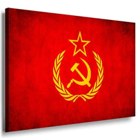 Flagge Sowjetunion Rot Leinwandbild AK Art Bilder Mehrfarbig Wandbild Kunstdruck
