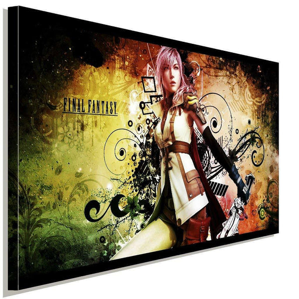 Final Fantasy Lightning AK Art Bilder Premium Kunstdruck Top Leinwandbild XXL
