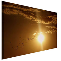 Sonnenuntergang Himmel Leinwandbild AK Art Bilder Wanddeko Wandbild Kunstdruck