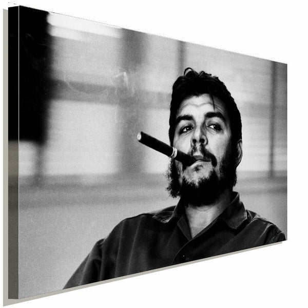 Che Guevara Ziggare Schwarz Weis Leinwandbild LaraArt Studio Wanddeko Wandbild