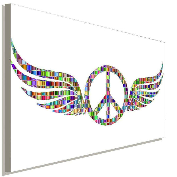 Peace Engel Fluegel Weis Leinwandbild AK Art Bilder Wanddeko Wandbild Kunstdruck 1