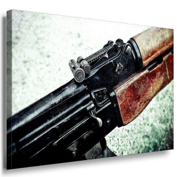 AK Kalashnikov Leinwandbild AK Art Bilder Mehrfarbig Wandbild