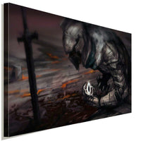 Dark Souls Battlefield Armor Leinwandbild AK Art Bilder Wanddeko Wandbild FANART