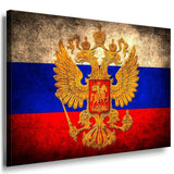 Flagge Russland Leinwandbild AK Art Bilder Leinwand Bild Mehrfarbig Kunstdruck