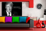 Donald Trump Zitat Schwarz Weis Leinwandbild LaraArt Studio Wanddeko Wandbild 2