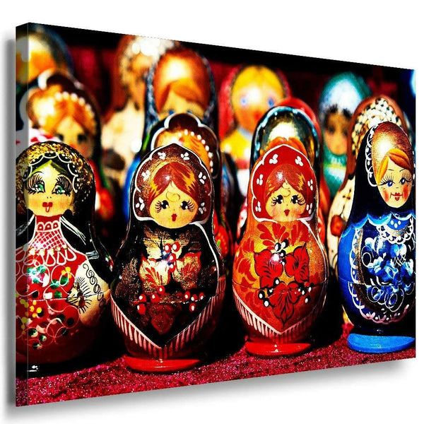 Matrjoschka Russland Leinwandbild AK Art Bilder Mehrfarbig Wandbild