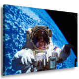 Kosmonaut Weltall Leinwandbild AK Art Bilder Mehrfarbig Kunstdruck XXL Wandbild